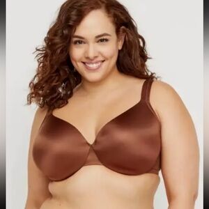 Cacique Brown lightly lined full coverage bra size 44DD